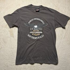 Harley Davidson Southern Rally 1991 Single Stitch Shirt Owners GRP Size L Rare